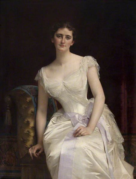 Mary Victoria Leiter Lady Curzon of Kedleston 1887 by Alex Cabanel (1823-1889)  Kedleston Hall Derbyshire
